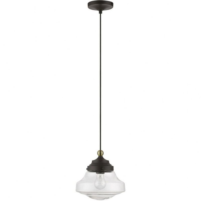 Livex Lighting Avondale 1 - Light Pendant in  Bronze/Antique Brass