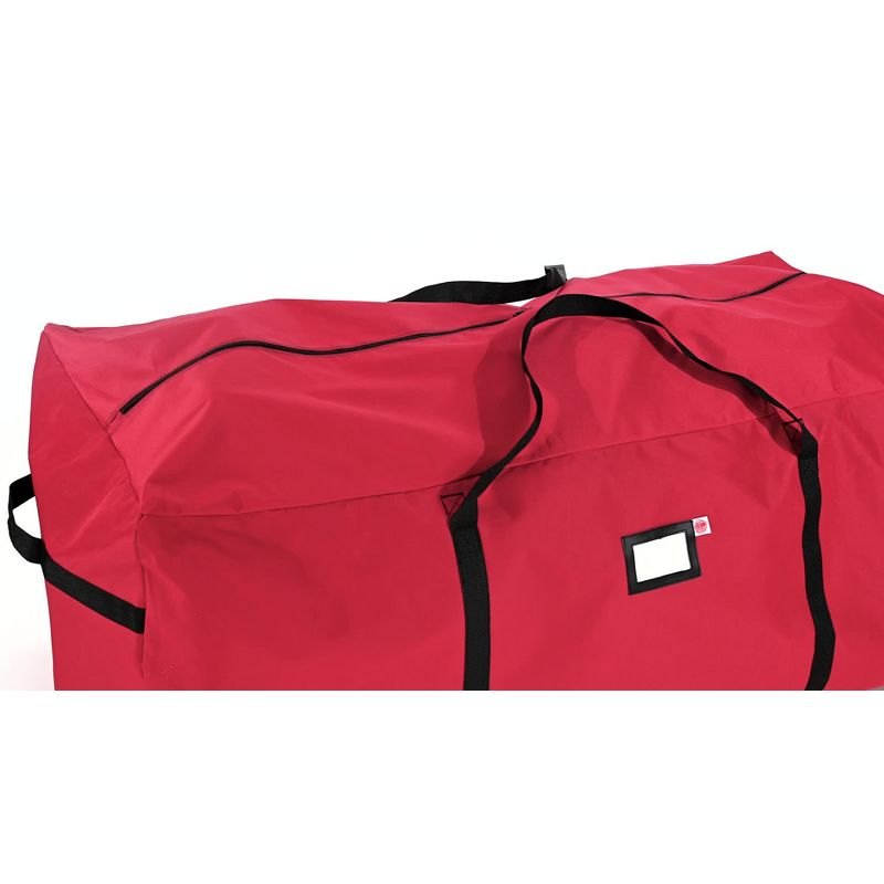 Santa's Bag 6'-9' Extra Large Tree Storage Bag: TreeKeeper, Polyester, Built-In Handles, Christmas Tree Storage, Red