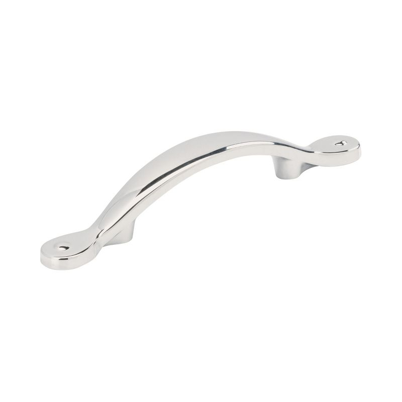 Amerock Inspirations 3-3/4 inch (96mm) Center-to-Center Polished Chrome Cabinet Pull