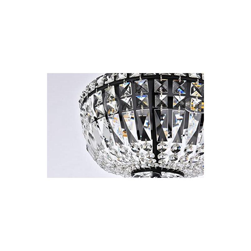 Elegant Lighting Tranquil 4 light Chrome Flush Mount Clear Royal Cut Crystal