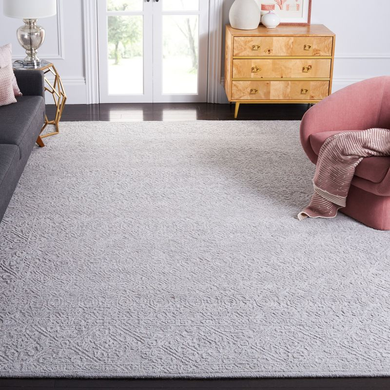 Martha Stewart MSR3275 Hand Tufted Area Rug - Grey - 6'x6' - Safavieh.