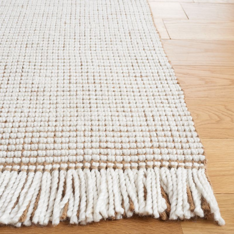 Natural Fiber NF826 Hand Woven Indoor Area Rug - Ivory/Natural - 4'x6' - Safavieh
