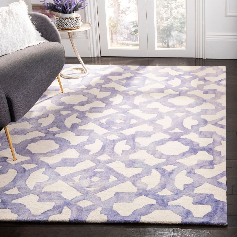 Dip Dye DDY717 Hand Tufted Indoor Accent Rug - Ivory/Blue - 3'x5' - Safavieh