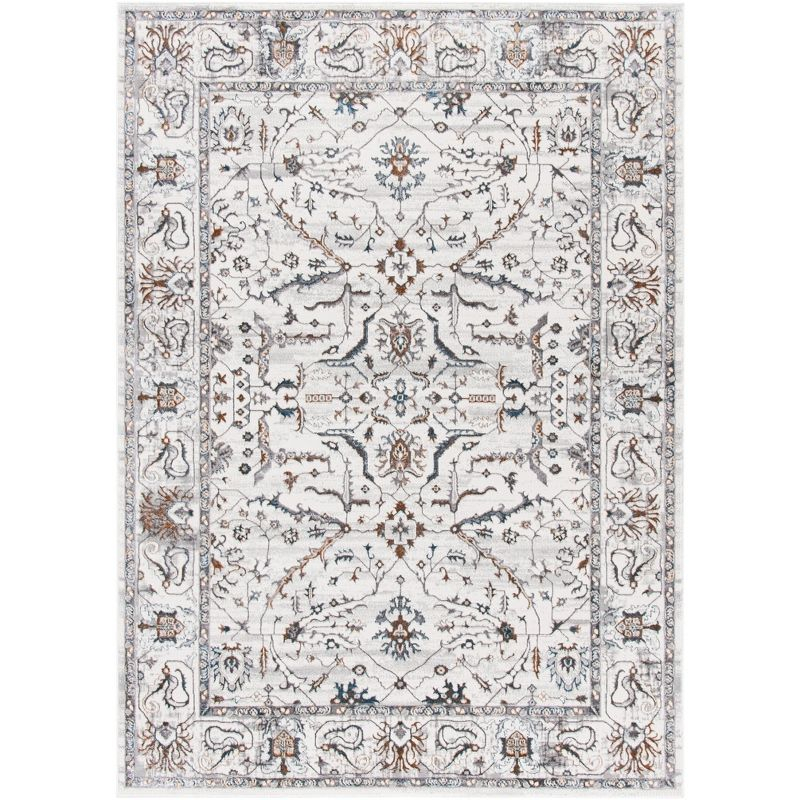 Isabella ISA936 Power Loomed Area Rug - Light Grey/Grey - 8'x10' - Safavieh