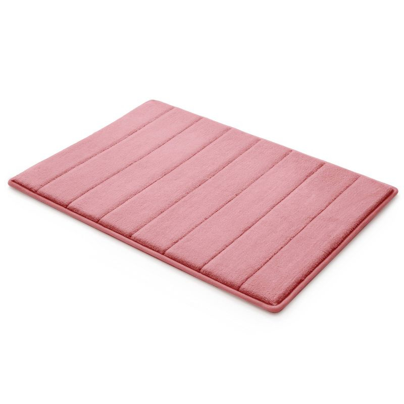 Microdry 17"x24" MICRODRY Ultra Absorbent CoreTex Quilted Memory Foam Bath Rug/Runner : Microfiber, Machine Washable, Non-Slip Backing