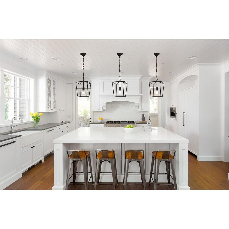 Elegant Lighting Maddox Collection Pendant D9.75 H14.5 Lt:1 Vintage silver Finish