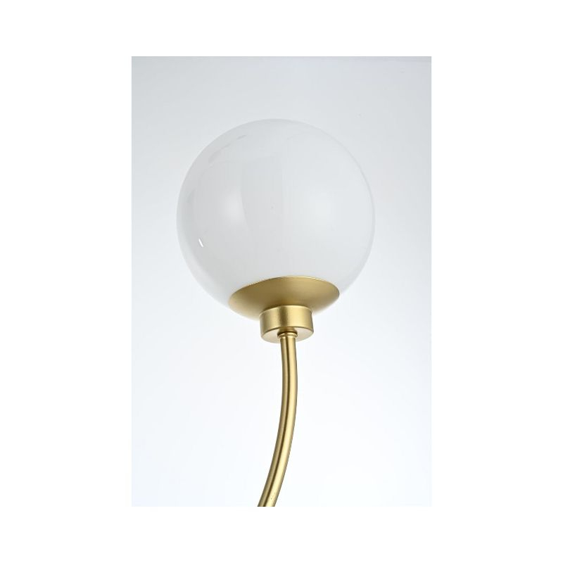 Elegant Lighting Nyomi 36-Inch Chrome Chandelier with Sleek Form