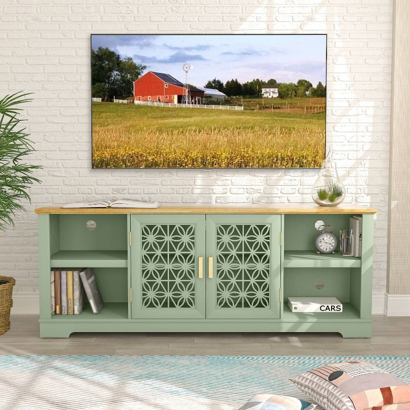 Decorative TV Stand for TVs up to 70" Green - Festivo