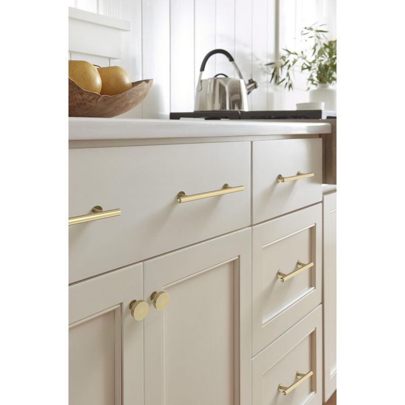 Amerock Radius 3-3/4 inch (96mm) Center-to-Center Golden Champagne Cabinet Pull