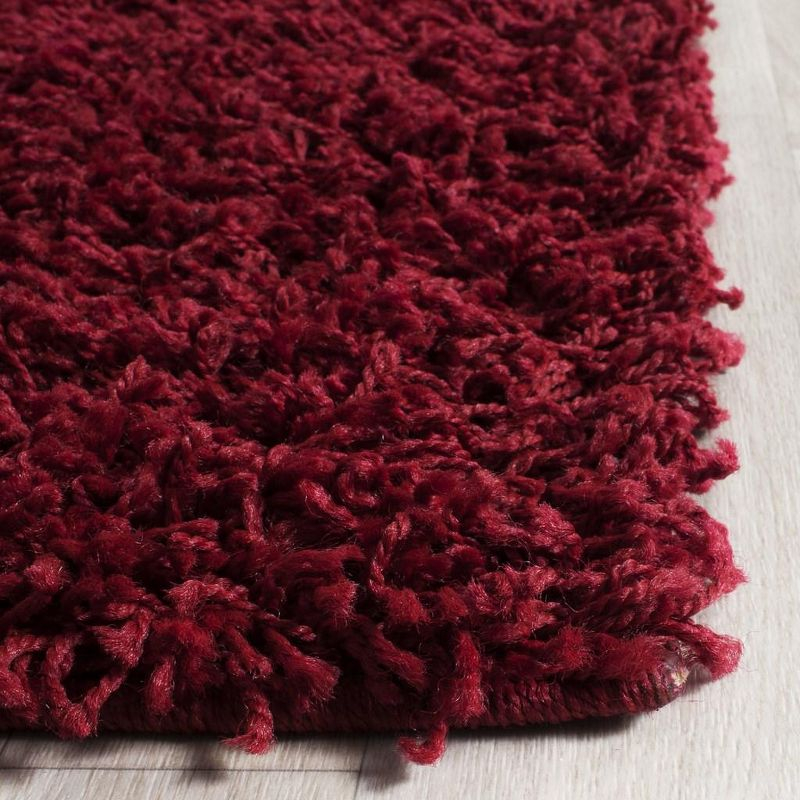 Athens Shag SGA119 Power Loomed Indoor Accent Rug - Red - 3'x5' - Safavieh