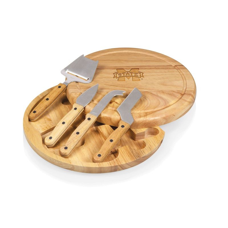 NCAA Mississippi State Bulldogs Circo Cheese Cutting Board & Tools Set - Brown