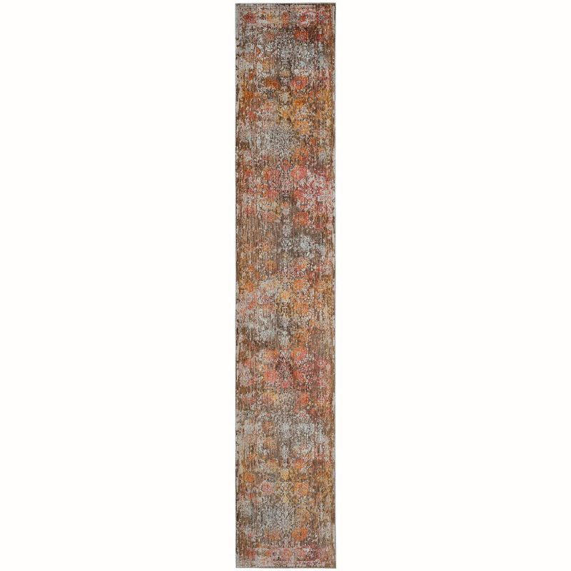 Vintage Persian VTP409 Power Loomed Indoor Runner Rug - Brown/Multi - 2'2"x12' - Safavieh.