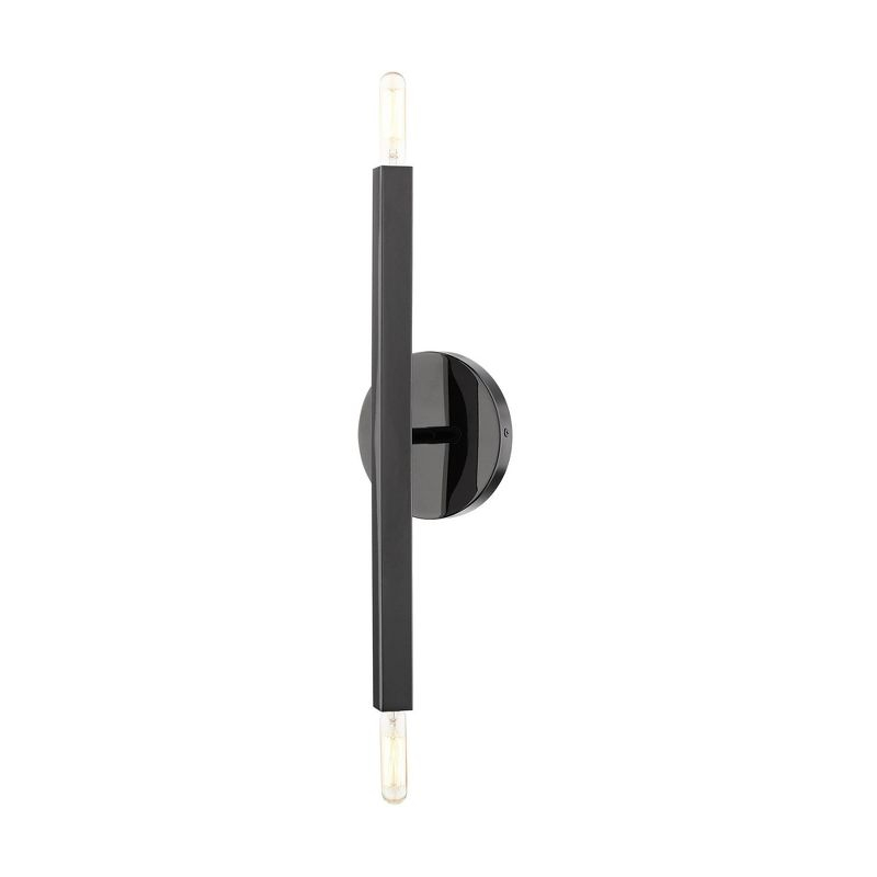 Livex Lighting Moco 2 - Light Wall Light in  Black Chrome