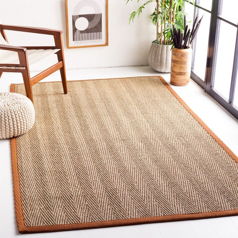 Natural Fiber NF115 Power Loomed Indoor Area Rug - Natural/Brown - 5'x8' - Safavieh