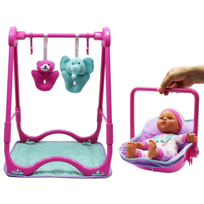 Dream Collection: 12 " Baby Doll 4-In-1 High Chair Play Set -Ages 2+