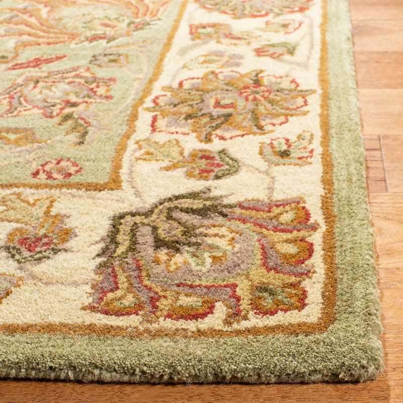 Heritage HG343 Hand Tufted Runner Rug - Green/Gold - 2'3"x20' - Safavieh.