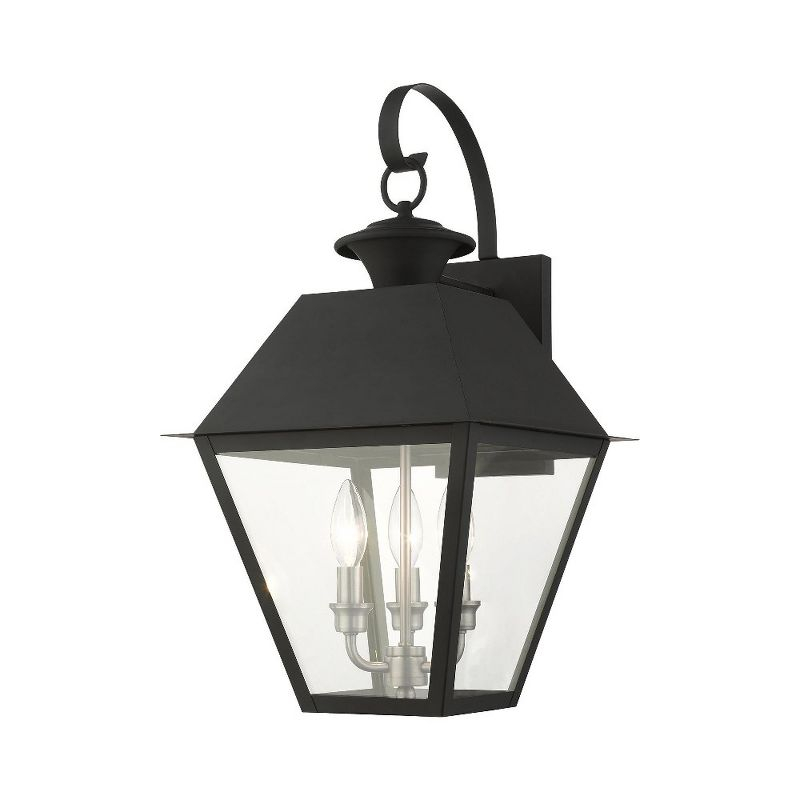 Livex Lighting Mansfield 3 - Light Wall Light in  Black