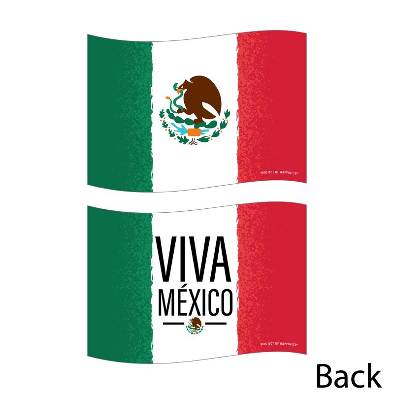 Big Dot of Happiness Viva Mexico - Flag Decorations DIY Mexican Independence Day Party Essentials - Set of 20