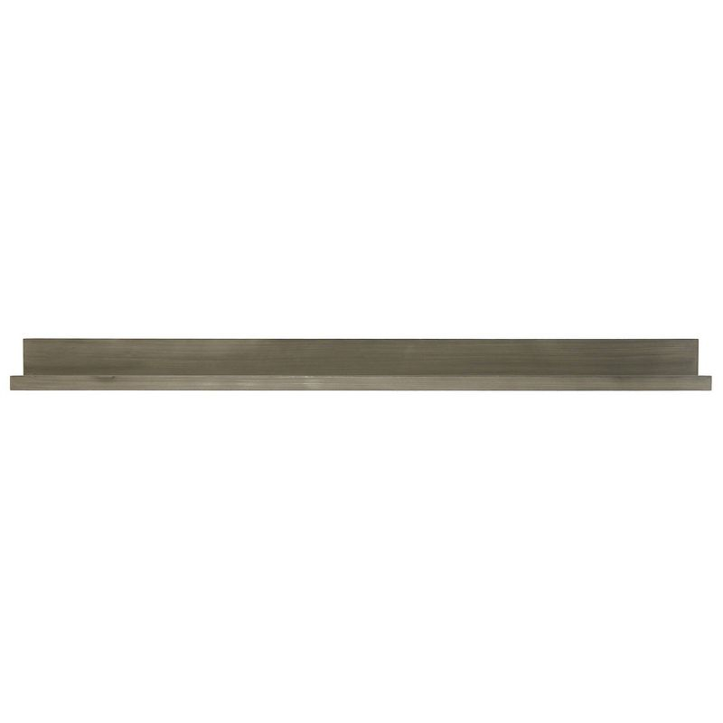 72" Picture Ledge Wall Shelf Driftwood Gray - InPlace: Modern Photo Display, MDF Floating Ledge