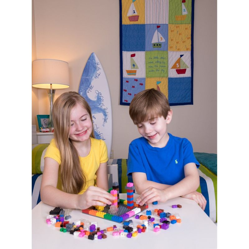 Strictly Briks Toy Building Block - Vibrant Colors - 216 Pieces with 6x6 Inch Baseplate - 100% Compatible with All Major Brick Brands