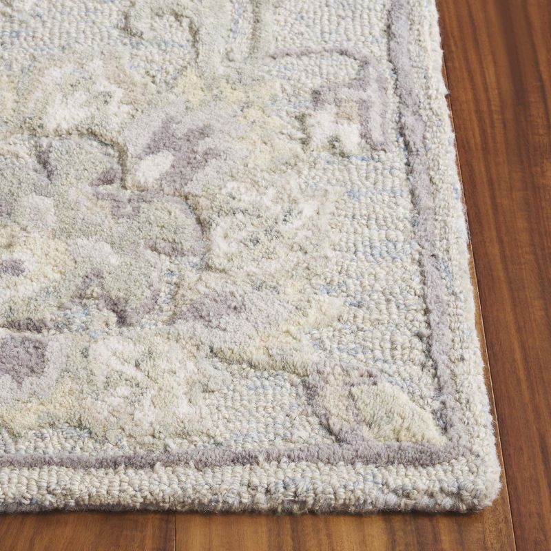 Glamour GLM624 Hand Tufted Indoor Area Rug - Light Blue/Ivory - 6'x6' - Safavieh