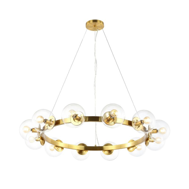 Rylian 12 Light 38" Chandelier - CHA4063 - Brass - Safavieh