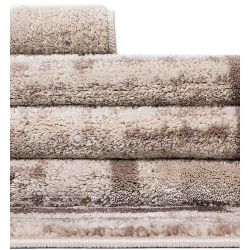 Unique Loom Oasis Collection Area Rug - Fountain (6'  Octagon Brown/Beige)