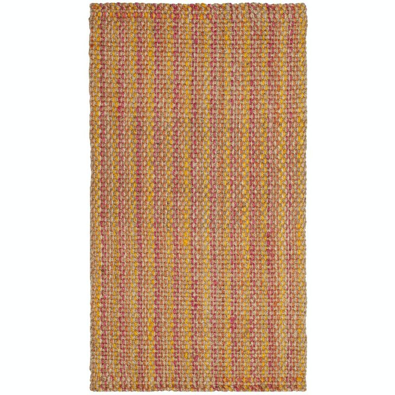 Natural Fiber NF262 Hand Woven Indoor Accent Rug - Pink/Multi - 3'x5' - Safavieh