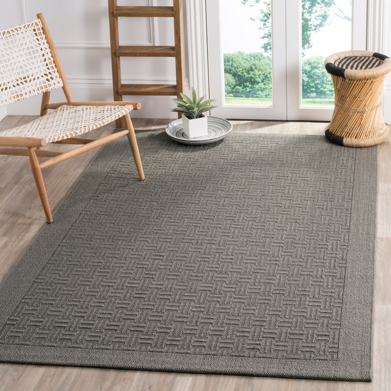 Palm Beach PAB359 Power Loomed Area Rug - Ash - 3'x5' - Safavieh.