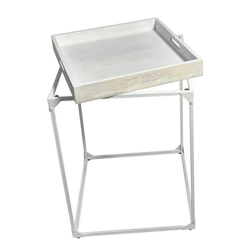 Carolina Living Cooper Tray Table - Whitewash