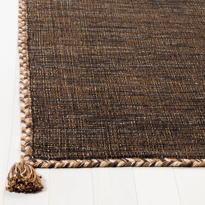 Montauk MTK150 Hand Woven Area Rug - Brown/Black - 5'x5' - Safavieh.