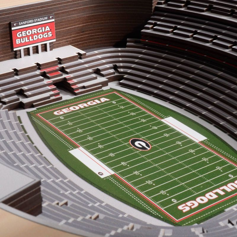 NCAA Georgia Bulldogs 25-Layer StadiumViews 3D Wall Art