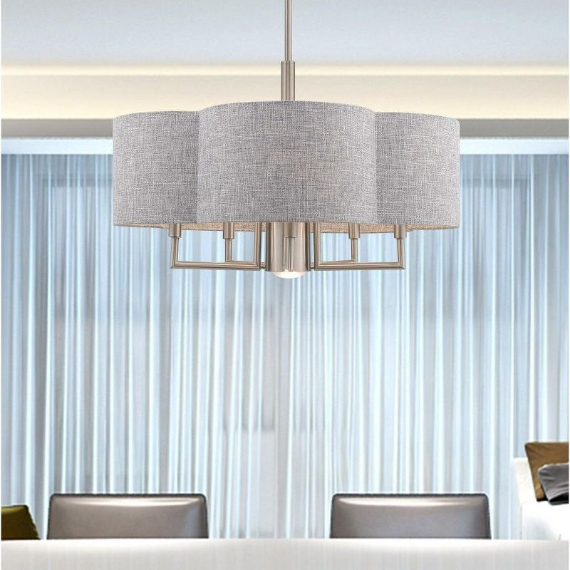 Livex Lighting Kalmar 5 - Light Chandelier in  Brushed Nickel