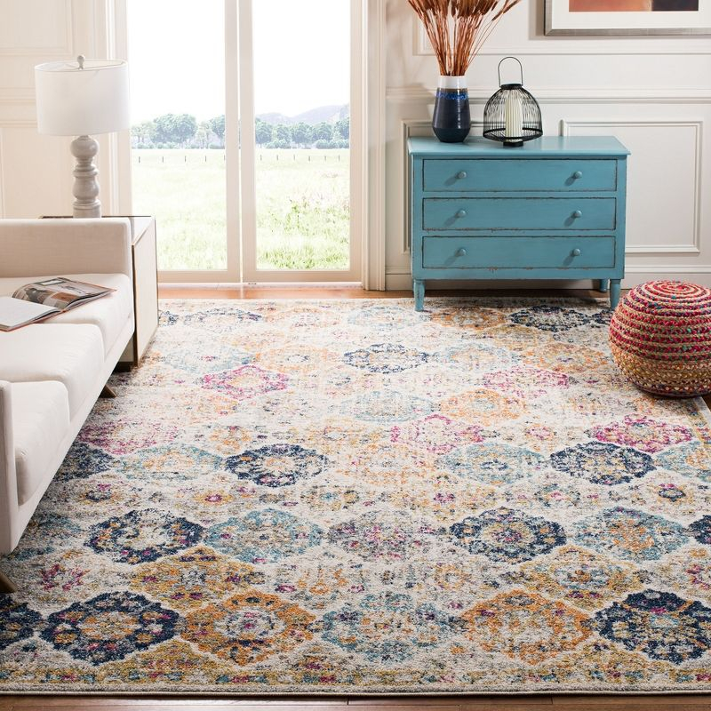 Madison MAD611 Power Loomed Indoor Area Rug - Cream/Multi - 8'x10' - Safavieh