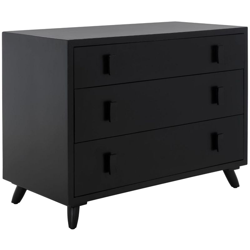 Blaize 3 Drawer Chest - CHS6601 - Black - Safavieh