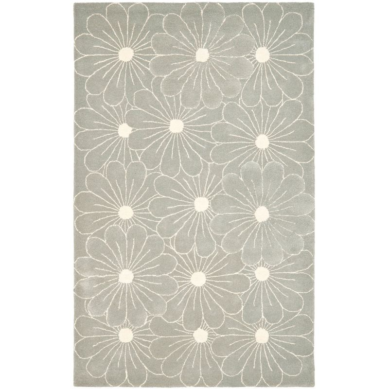 Soho SOH768 Hand Tufted Accent Rug - Blue/Ivory - 3'6"x5'6" - Safavieh.