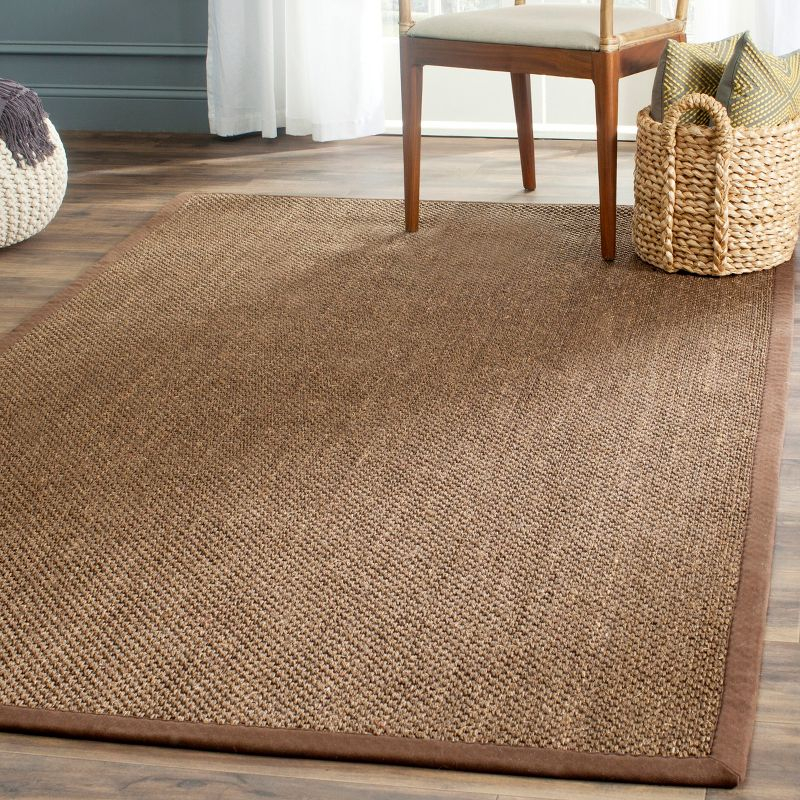 Natural Fiber NF443 Power Loomed Area Rug - Brown/Brown - 3'x5' - Safavieh.