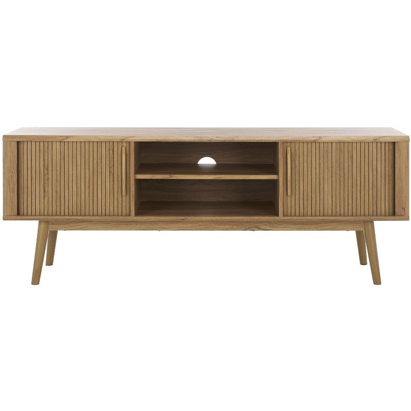 Aphra 2 Door 2 Shelf Media Stand - MED9624 - Oak - Safavieh