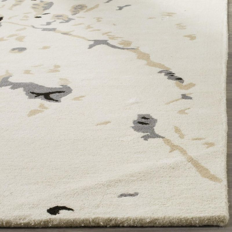 Bella BEL117 Hand Tufted Accent Rug - Ivory/Grey - 3'x5' - Safavieh.