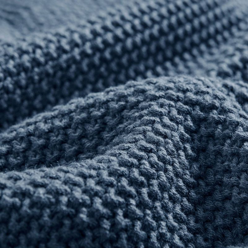 Twin Bree Knit Bed Blanket Indigo