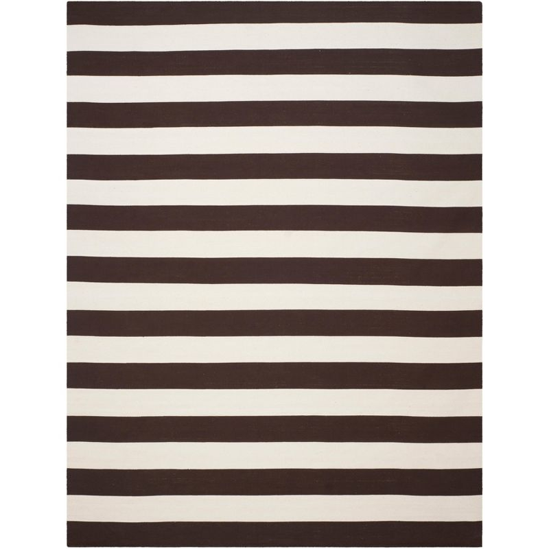 Montauk MTK712 Hand Woven Indoor Area Rug - Black/Ivory - 9'x12' - Safavieh