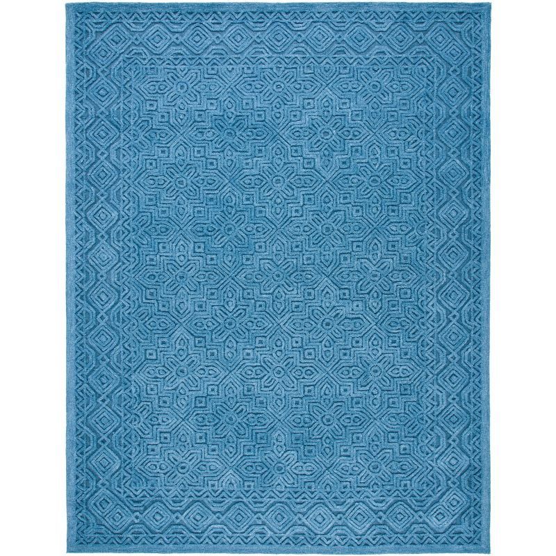 Textural TXT101 Hand Tufted Indoor Area Rug - Dark Blue - 6'x9' - Safavieh
