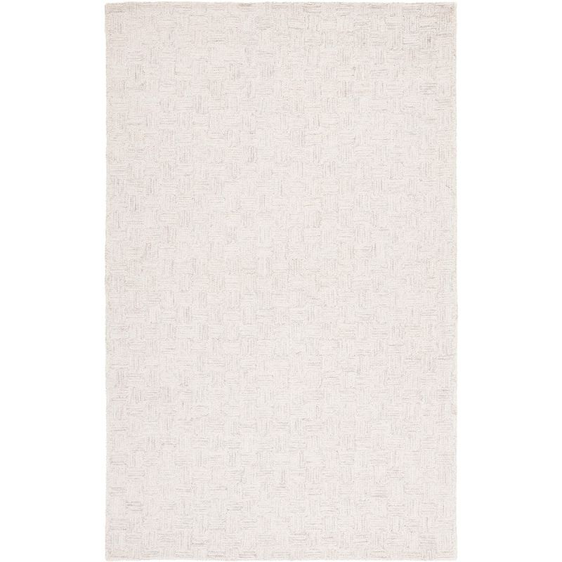 Micro-Loop MLP537 Hand Tufted Area Rug - Light Grey/Ivory - 5'x8' - Safavieh.