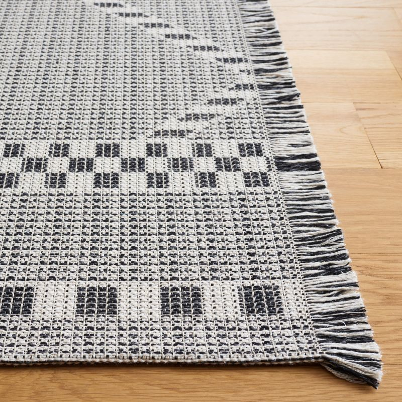 Augustine AGT508 Machine Made Indoor Area Rug - Ivory/Black - 8'x10' - Safavieh