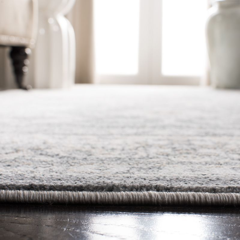 Isabella ISA916 Power Loomed Area Rug - Grey/Cream - 4'x4' - Safavieh.