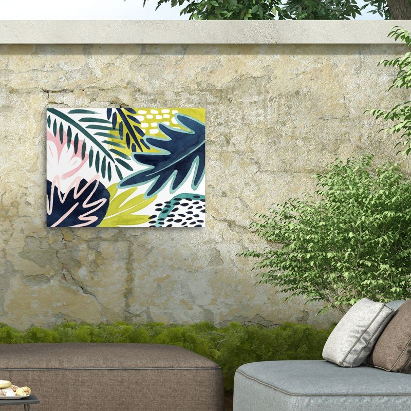 Trademark Fine Art - Grace Popp 'Tropical Salve II' Outdoor Canvas - 18x24