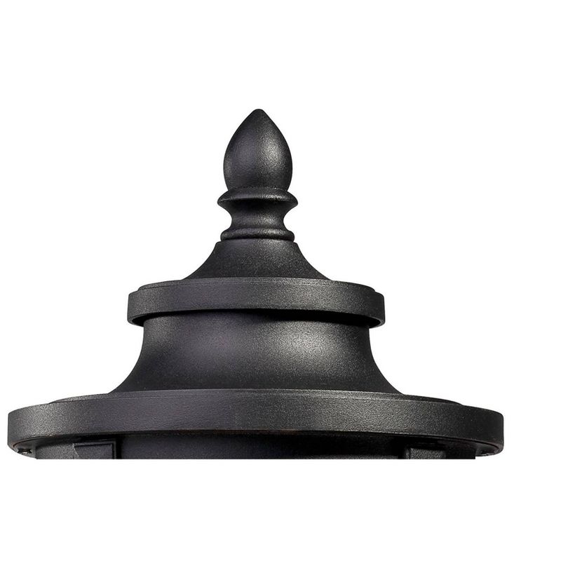 Minka Lavery Vintage Outdoor Post Light Fixture Corona Bronze 19 1/4" Clear Hammered Glass for Exterior Barn Deck Porch Yard Patio