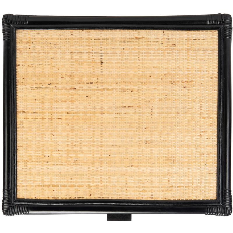 Roya 1 Drawer 1 Shelf Nightstand - NST4005 - Black/Natural - Safavieh