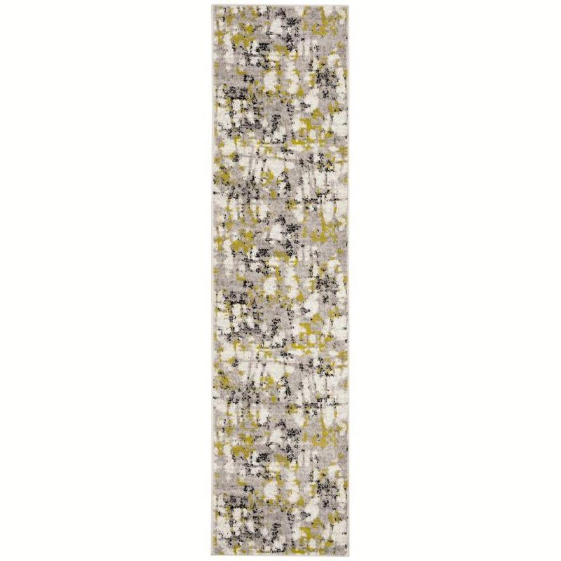 Skyler SKY193 Power Loomed Indoor Runner Rug - Grey/Green - 2'x8' - Safavieh