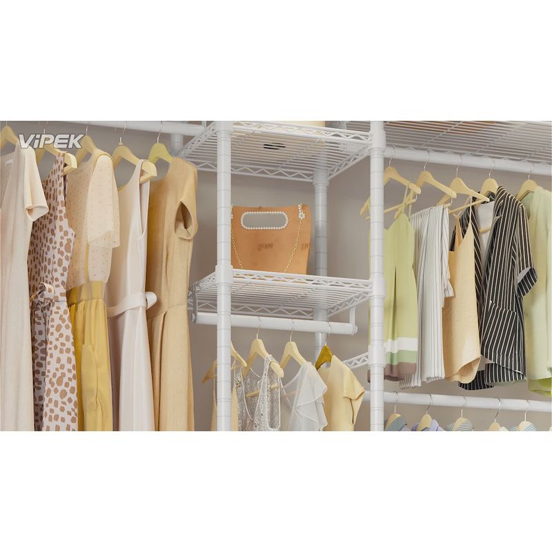 VIPEK Classic V6 Medium Wire Garment Rack Heavy Duty Clothes Rack, Black